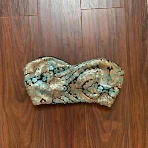 Sequin mermaid bralette